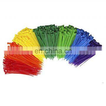 Hampool Better Quality 7.0*350MM Eco Adjustable Self-locking Colourful Pa66 Zip Ties