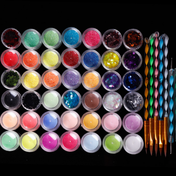 Nail Art Design Glitter Dip Powder Acrylic Dip Powder photo-3