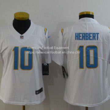 Los Angeles Chargers #10 Herbert Women White Jersey