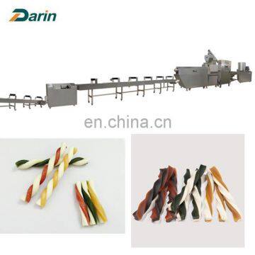 Bi-color Twisted Dog Chews Food Processing Plant photo-2