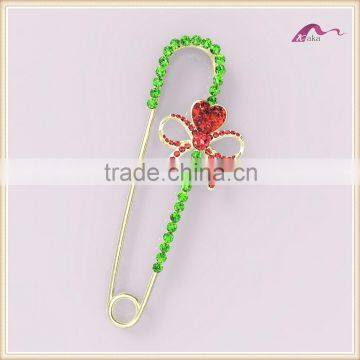 Exquisite Lovely Crystal Bow Knot Decorative Brooch Pins For Party Accessories