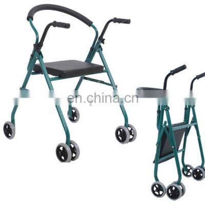 Good price rollator with seat 4 wheels walker for old people