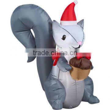 indoor funny Inflatable Squirrel Christmas inflatable decoration