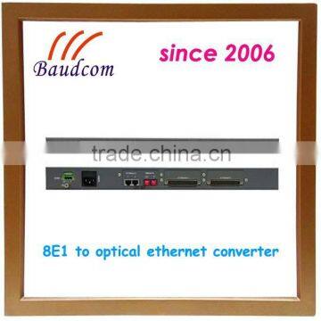 8 E1 to Optical Ethernet Protocol Converter