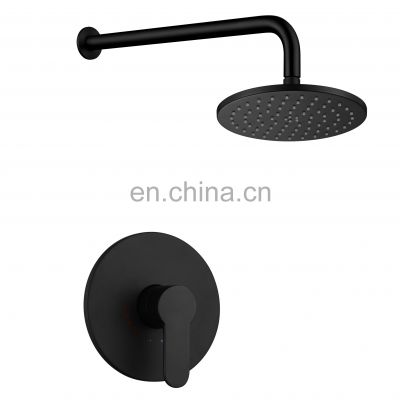 European black copper bath mixer tap faucet set shower faucet copper