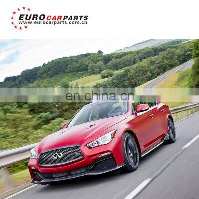 INFINI Q50 body kit for Q50 to EAU style with front bumper rear bumper and muffler tips high quality PP material