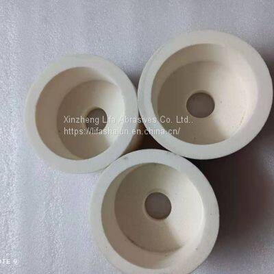 Spot supply ceramic bond cup white corundum grinding wheel manufacturer