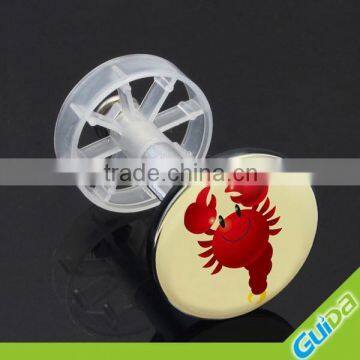 40mm Brass European standard waste stopper with design your own plugs