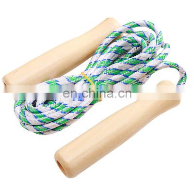 Amazon Hot Sale Professional Speed Kids Calorie Skipping Rope Wooden Handle Jump Rope