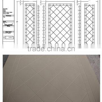 Cultured Marble Shower Panel, Shower Surround, Shower Wall, Tub Surround With Diamond Pattern photo-3