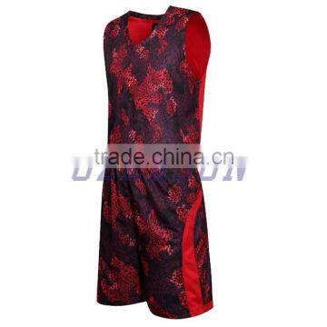 Custom High Quality Mesh Fabric Camo Pink Basketball Jersey for Women photo-5