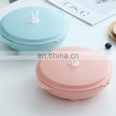 304 Stainless Steel Cute Lid Children Girl 2021 Eco Dinner PP Kids Baby Feed Plates photo-4