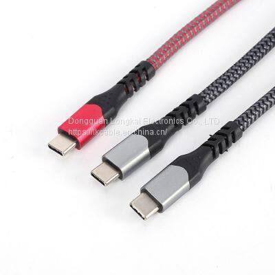 USB C to USB C 3.1 Gen 2 Cable 10ft, 10Gbps 100W(20V/5A) Power Delivery With E-Marker Chip 10Gbps Data Sync 4K@60Hz Video Output Compatible for Type-C Devices,Oculus Quest Link,Macbook (Black) photo-2