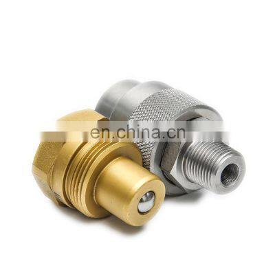 Used for Jack High pressure screw type  3/8 inch NPT thread ball valve type hydraulic quick coupling