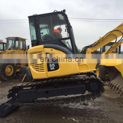 nice running condition komatsu small size excavators in stock pc55