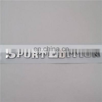 High Quality ABS Customized Chrome Letter Sticker Car Emblem Badge