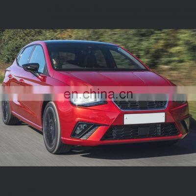 For Seat IBIZA FR 2018- Front Grille Auto Parts Accessories for Seat IBIZA FR Style Black Mesh Front Bumper Grill
