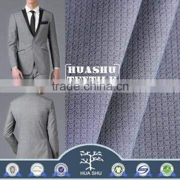 2016 Check design Anti-static jacket TR Shining woven fabric from Shaoxing