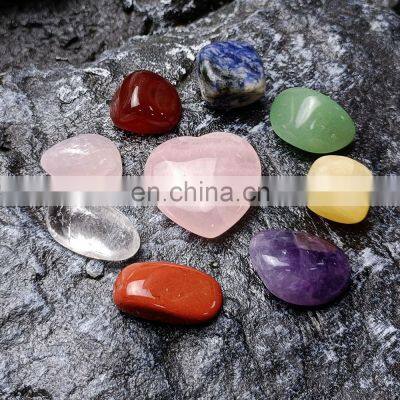 Wellness Crystal Gifts & Value Sets Spiritual Meditation Crystal Heart Healing Crystal 7 Chakra Tumbling Stone Box Set photo-5