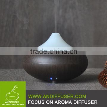 Ultrasonic Aroma Essential Oil Diffuser dark wood grain