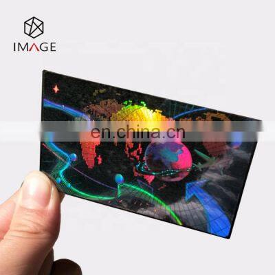 Heat Laminate ID Card Transparent Custom Holographic Overlay photo-3