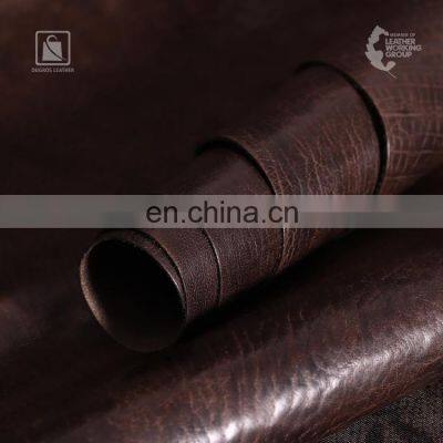 Washed and Rugged Look Full Grain Vegetable Tanned Buffalo Genuine Leather Exporter