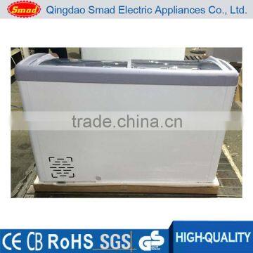 R134a supermarket sliding glass door ice cream chest freezer