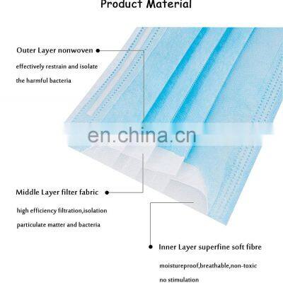 3 Ply Disposable Face Mask Mascarillas Desechables Careta Protectora Caretas Faciales photo-4