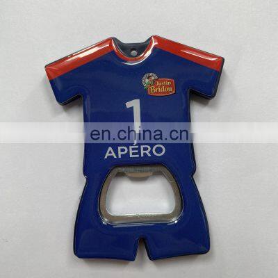 Customize Football Sport Wear Soccer Jersey Bottle Opener