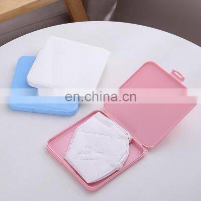 Eco Friendly Plastic Disposable Square Face Mask Case Holder Face Mask Case