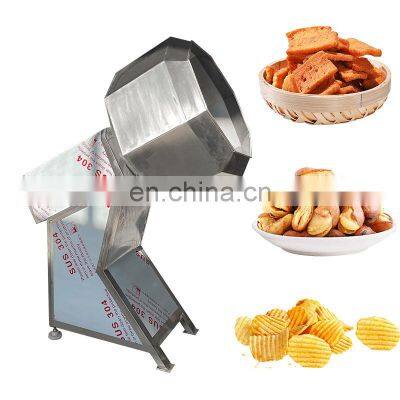 Double Drum Type Automatic Potato Chips Peanut Flavoring Machine For Feed Pellet photo-3