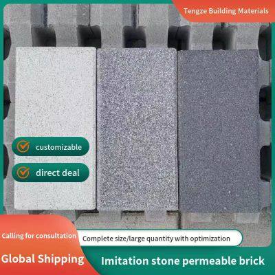 Imitated Stone Permeable Brick PC Brick Parking Space Sidewalk Brick Spanish Brick Pavement Brick Paving Stone Green Area Brick photo-2