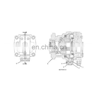 295-9406 374FL Excavator Parts Drive GP 374DL Swing Motor For Caterpillar