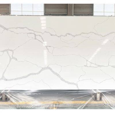 Code：1020，Calacatta artificial stone quartz slab kitchen countertops