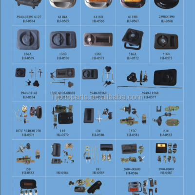 Other Performance Parts Luxury Bus Exterior Accessories Parts ZK6128H 5940-02561 Rectangular Passenger Door Locks photo-6