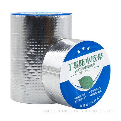 High Temperature Resistance Roofing Roll Self-Adhesive Imperfect Butyl Waterproof Tape for Sheet and Roof Protection