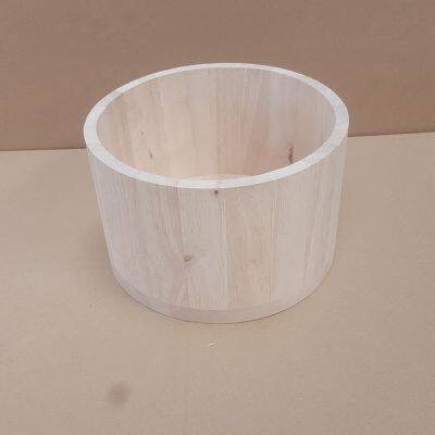 Wooden open barrel Wooden barrel Glass bottle Wooden base Wooden cylindrical barrel