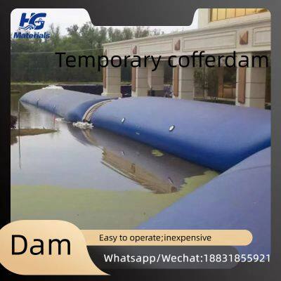 Soft temporary cofferdam water barriers are suitable for harsh environments and used in wharf and breakwater projects.