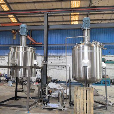 Semi-Automatic PLC Controlled Liquid Mixing Tank for Paint Ink Pigment Dispersion & Homogenization