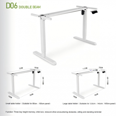 Standing Desk- Adjustable Hand Lift Table Frame for Home Office - Linear Actuator for Enhanced Comfort & Productivity - Modern Living Room Furniture photo-5