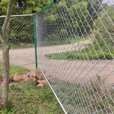 Verzinkter Kettenzaun mit einem Drahtdurchmesser von 2,5 mm für industrielle Sicherheit