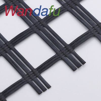 Wandafu Retaining Wall Reinforcement Glass Fiber Geogrid Tunnel Pavement Parking Lot Pavement