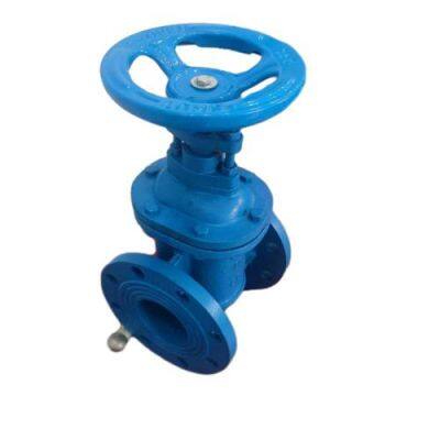 China Factory Gusseisen PN16 DN100 Wasser DIN 3352 F4 Metallbesetzte Flanschschieber für Wasser