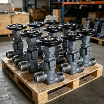 Marine Forged Steel Globe Valve GB594-83 Male Thread Stop Valve