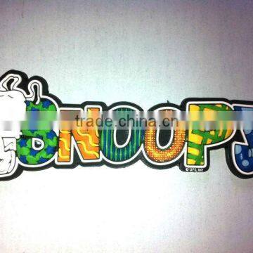 3d fiber vinyl sticker