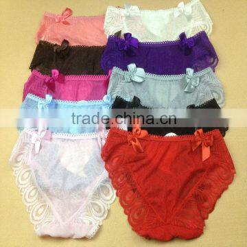 0.57USD High Quality 5 Colors Softy Transparent Fashional Sexy Youh Ladies Panties/Thongs (lppgdnk028)