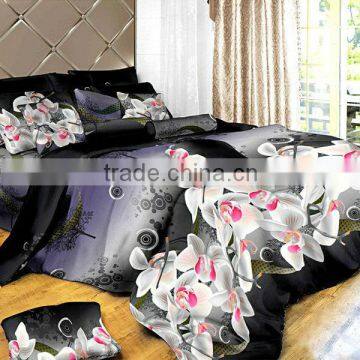 100% POLYESTER IMITATED REACTIVE PRINTING FLOWER 3D BEDDING SETS