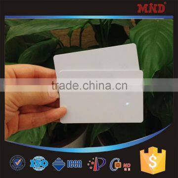 MDC16 environmental Customized size inkjet hermal printing 125khz blank plastic LF id card with TK4100 T55TT EM4100 chips