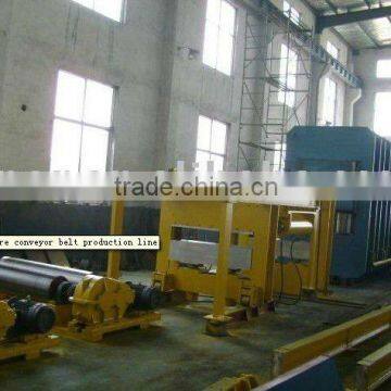 steel wire conveyor belt production line