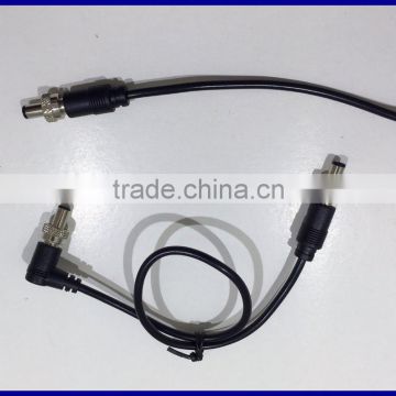 Sliver Color and 2 Core Pair Connector and Video Coaxial Power Cable